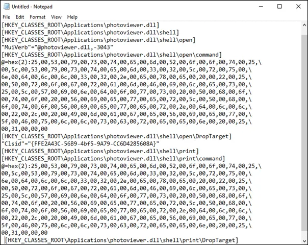 code notepad file windows photo viewer