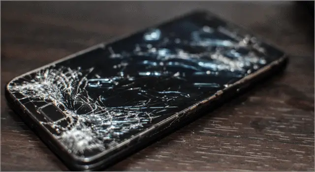 cracked phone screen