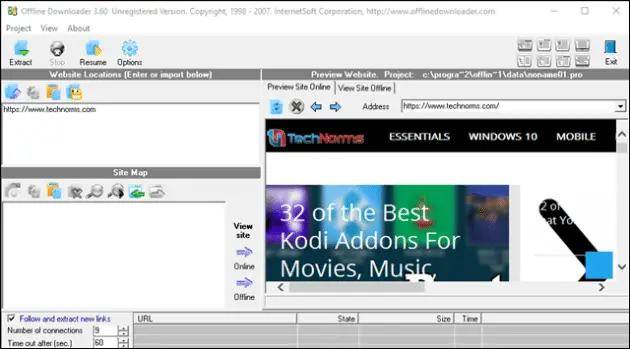 Offline-downloader-download-an-entire-website