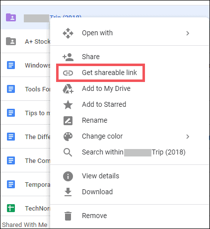 how to share google drive link