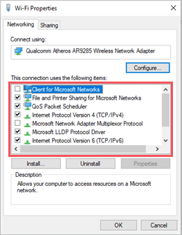 Make the required changes in Wi-Fi Properties