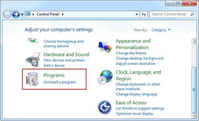 open-control-panel-windows-7