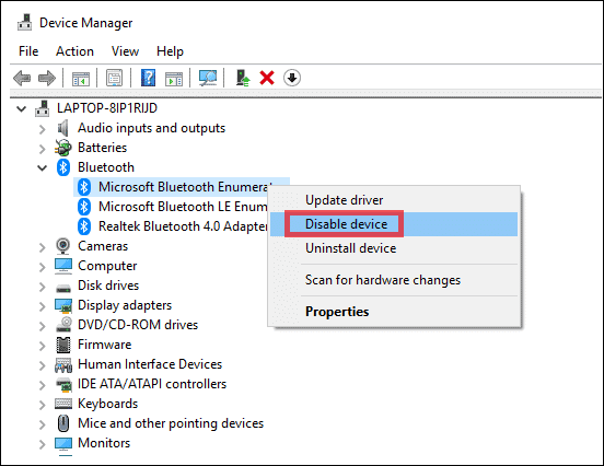 install bluetooth driver windows 10