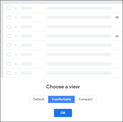 choose a view for gmail