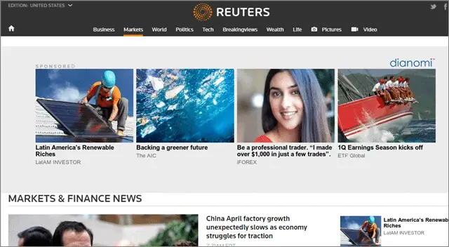 reuters stock analysis websites