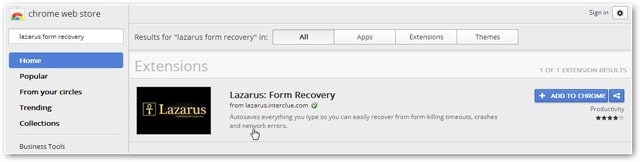 lazarus-in-chrome-store