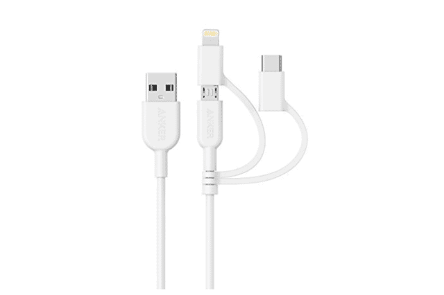 Anker Powerline II 3 in 1 best usb c cable
