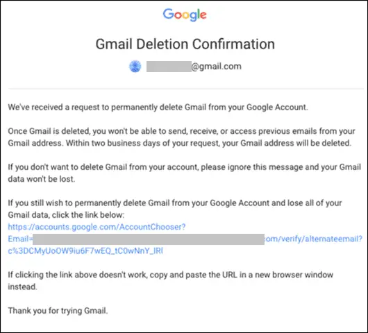 confirm gmail deletion for how to delete gmail account