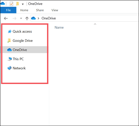 OneDrive restored in File Explorer