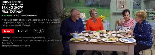 the great British baking show