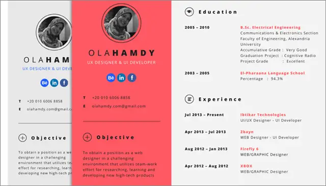 17 psd resume template