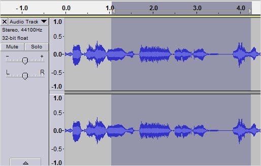 selecting-audio-for-deletion-in-audacity