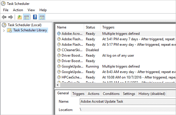 Task Scheduler in Windows 10 Task Scheduler in Windows 10