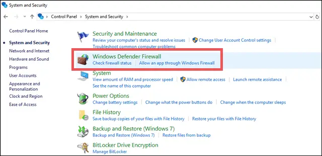Windows firewall your internet access is blocked