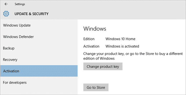 after win 10 upgrade activation key is required
