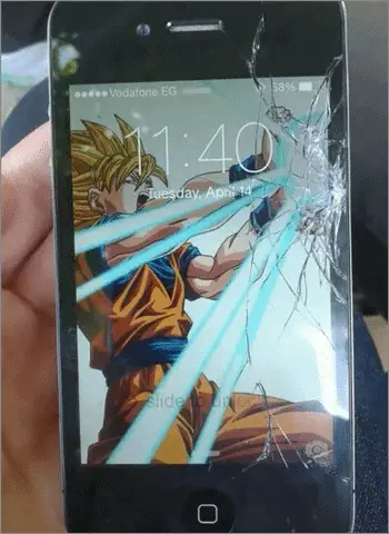 diy for cracked screen in smartphone