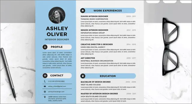2 free crestive resume templates