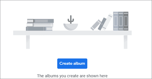 Click on Create Album
