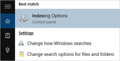 indexing-options