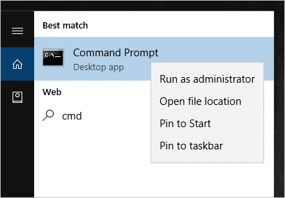 Open Command Prompt