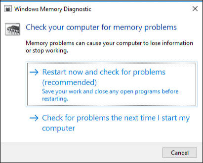windows-10-memory-leak-issue-memory diagnostic-tool