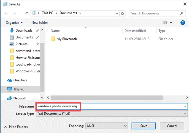 save file as reg photo viewer