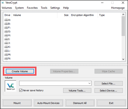 use veracrypt to encrypt a thumb drive