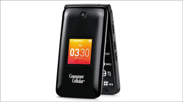 Consumer Cellular Alcatel Go Flip phones for seniors and elderly