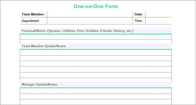 one on one meeting agenda template