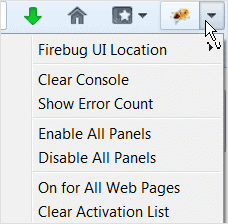 firebug-drop-down-menu