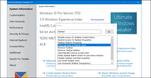 3 Ultimate Windows Tweaker 4 pc repair tool