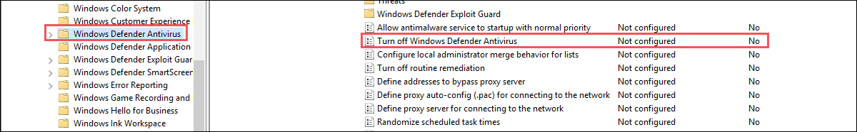 turn off Windows Defender Antivirus 0x800704ec