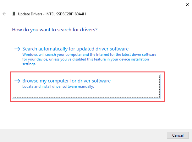 3 browse for download device drivers update drivers windows 10