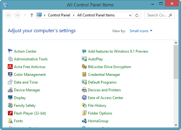 using-control-panel-windows-8