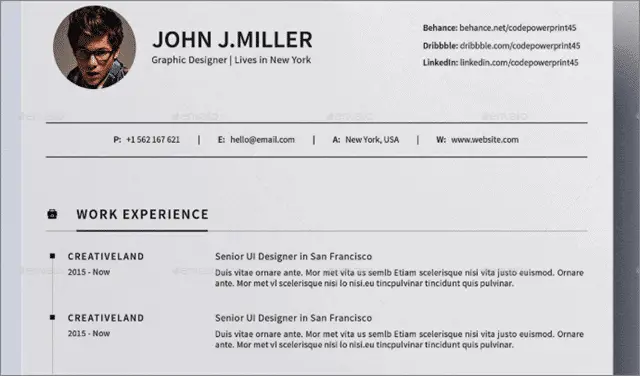 31 john miller resume template