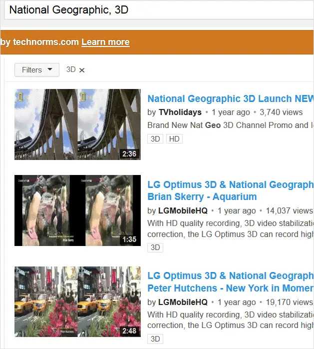Find only 3D videos in Youtube. find-only-3d-videos-in-youtube