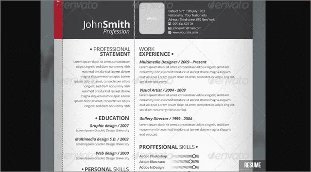 32 2 piece pro resume