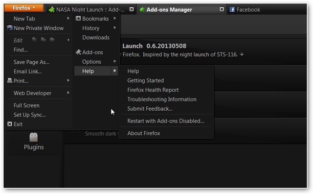 NASA Night Launch theme nasa-night-launch-theme