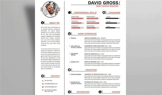 Hipster Style Resume Template