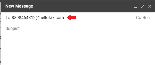 enter the recipient how to fax from gmail