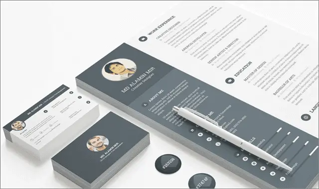 4 graphic design resume template