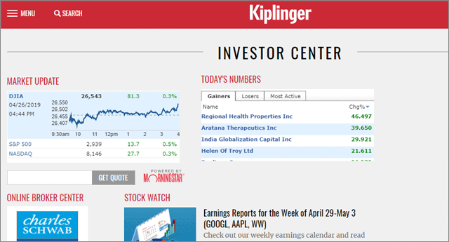 kiplinger stock analysis websites