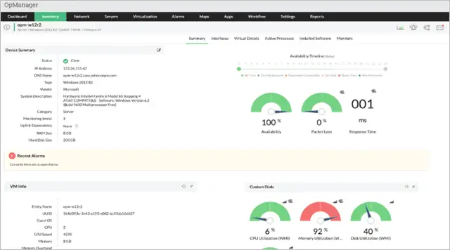 manageengine opmanager