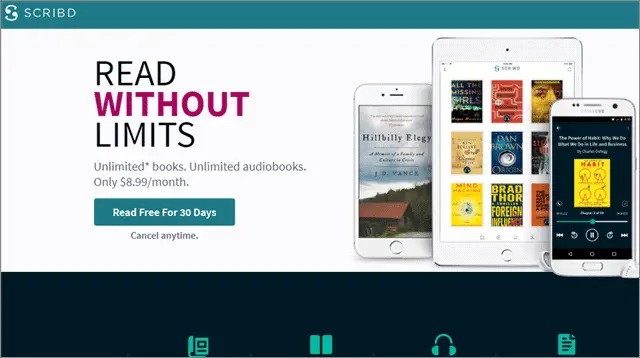 4 scribd playster vs audible