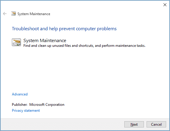 system-maintenance-troubleshooter