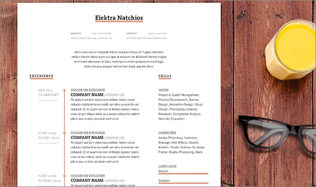 Resume Mockup II