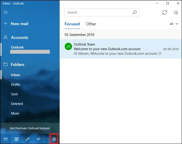 how to remove outlook account from windows mail