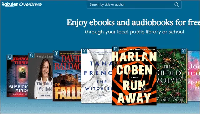 5 overdrive free audio books online