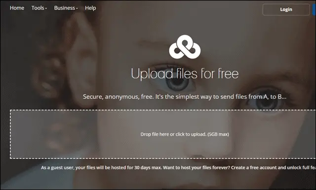 uploadfiles to share files