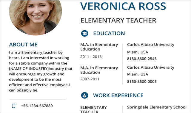 Free Clean Resume Template